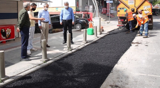 Çayırova'da asfalt yama çalışmaları sürüyor