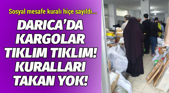 Darıca'da sosyal mesafe kuralını takan yok!