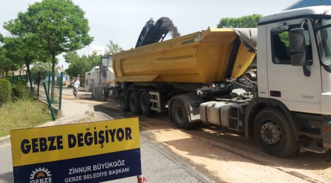 Gebze'de Fen İşleri çalışmalarını sürdürüyor