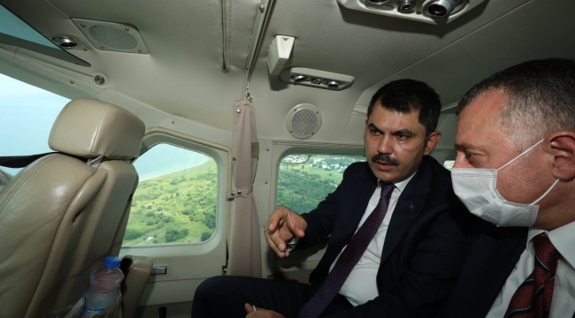  Bakan Kurum ''Büyükşehir uçağı Marmara'yı denetleyecek''