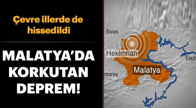 Malatya'da korkutan deprem!