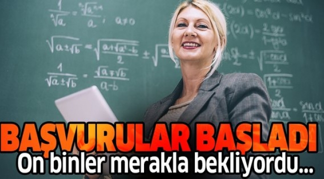 Sözleşmeli öğretmenlik başvuruları başladı