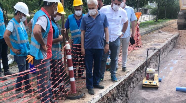 İSU Genel Müdürü Ali Sağlık, yatırımları yerinde inceledi