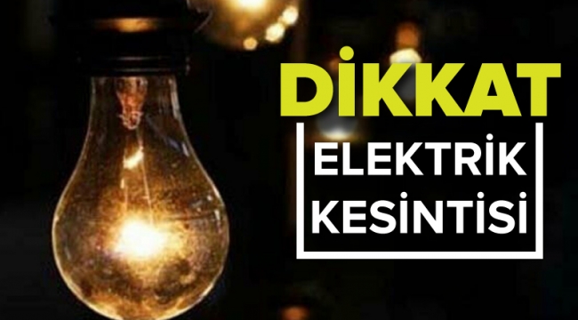Dikkat! Emek Mahallesi'nde bugün elektrik kesintisi yaşanacak