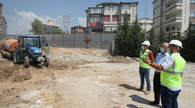 Sarıcami Meydan Projesi'nde çalışmalar tam gaz