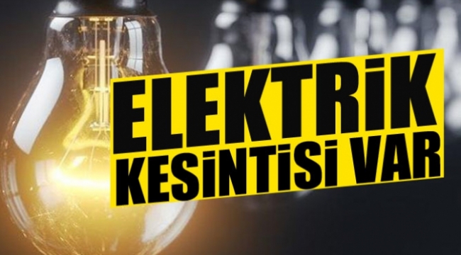 Darıca'da elektrik kesintisi