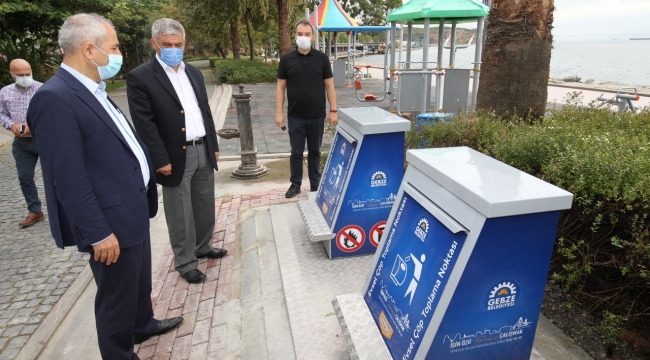 Gebze'de yer altı konteynır uygulamaları sürüyor