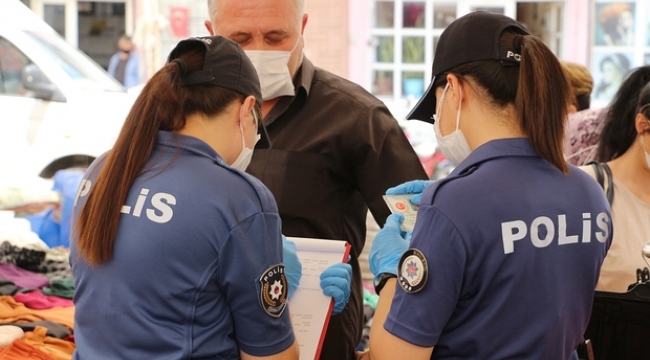 Maske takmayan 205 kişiye para cezası