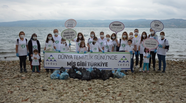 SEDAŞ gönüllülerinden temizlik gününde anlamlı etkinlik