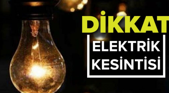 Yarın Yalı ve Bağlarbaşı Mahalleleri'nde elektrik kesintisi yaşanacak!