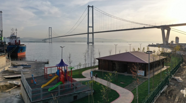 Dilovası sahil parkı tamamlandı