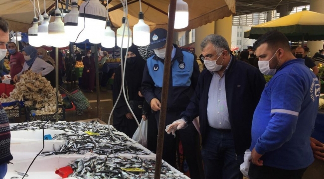 Gebze Zabıtası balıkçıları denetledi