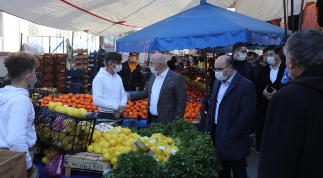 Başkan Bıyık'tan pazarda koronavirüs denetim