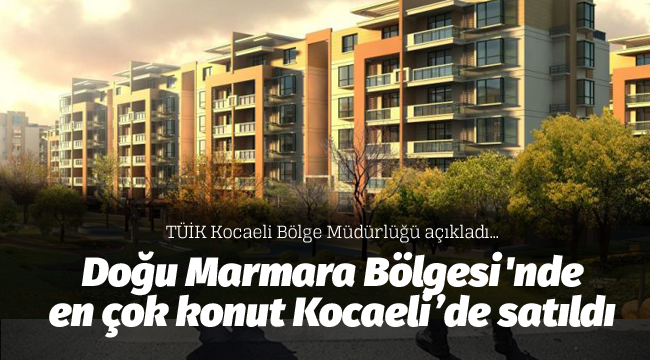 Doğu Marmara Bölgesi'nde en çok konut Kocaeli'de satıldı