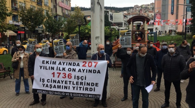 Kocaeli'de 10 ayda 70 işçi öldü!