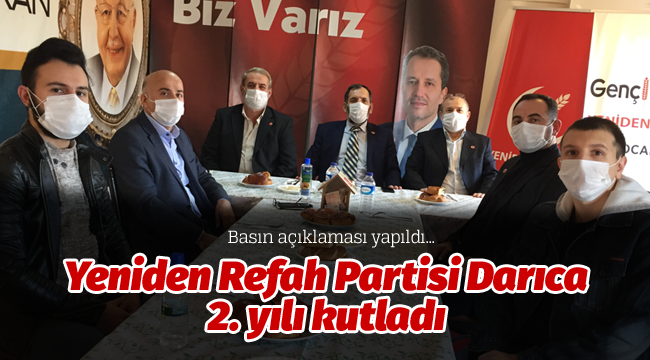 Yeniden Refah Partisi Darıca 2. yılı kutladı