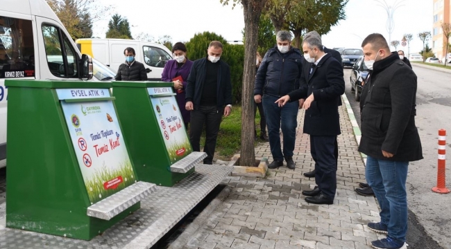 Çöp konteynerleri yer altına alınıyor