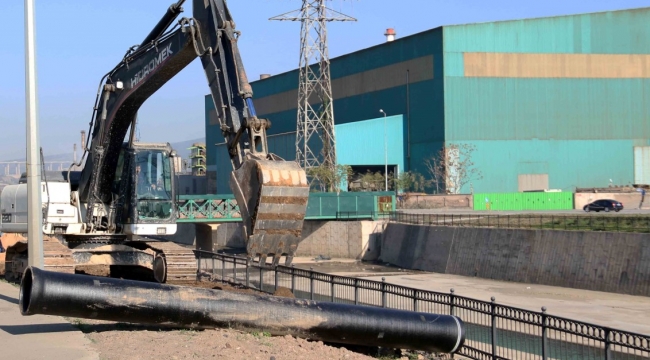 Dilovası Liman Caddesi'ndeki altyapı çalışması tamamlandı