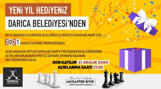 Yeni yıl hediyeniz Darıca Belediyesi'nden