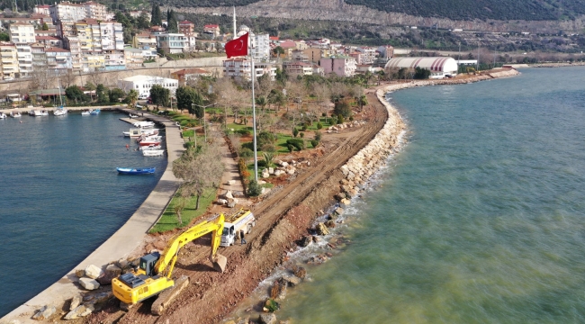 Hereke Sahili'nde hummalı çalışma