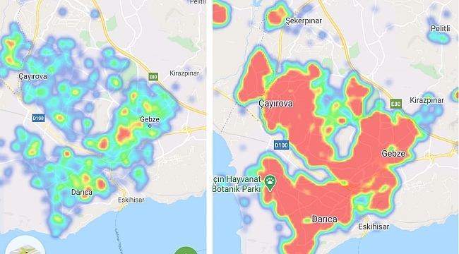 Kocaeli'de vaka sayıları 3 binden 300'e düştü, harita yeşile döndü!