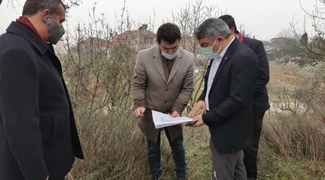 Başkan Şayir, projeyi yerinde inceledi 