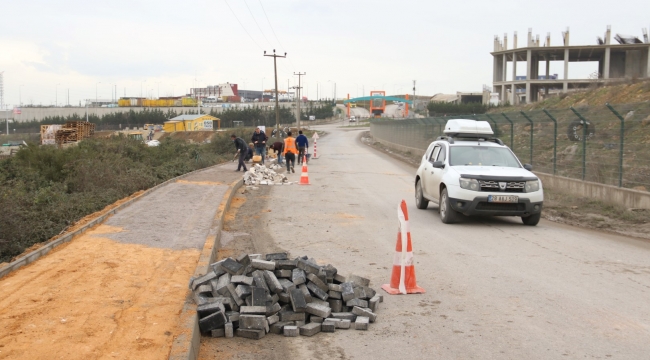 Dilovası Çerkeşli Caddesi'nde yaya güvenliği sağlanıyor