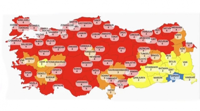 Kocaeli'de 'Kırmızı ' katagorisinde