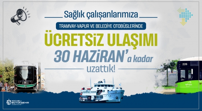 Sağlık çalışanları ve eczacılara ücretsiz ulaşım 3 ay daha uzatıldı