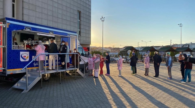 GTO, Darıca Farabi'de Mobil Aşevi kurarak yemek ikramında bulundu!