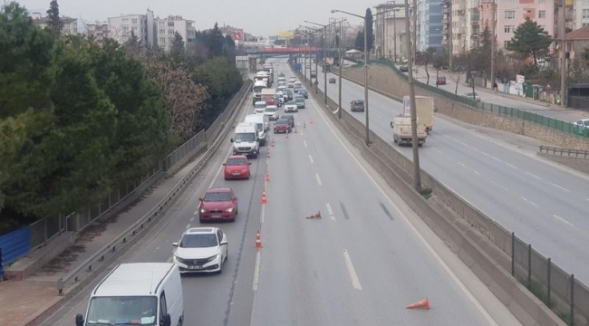 Kocaeli'de yapılan denetimde D-100 karayolunda yoğunluk oluştu