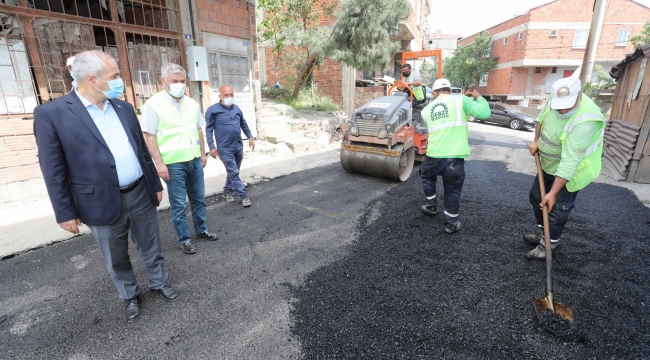 Ekipler sahada Başkan Büyükgöz denetimde