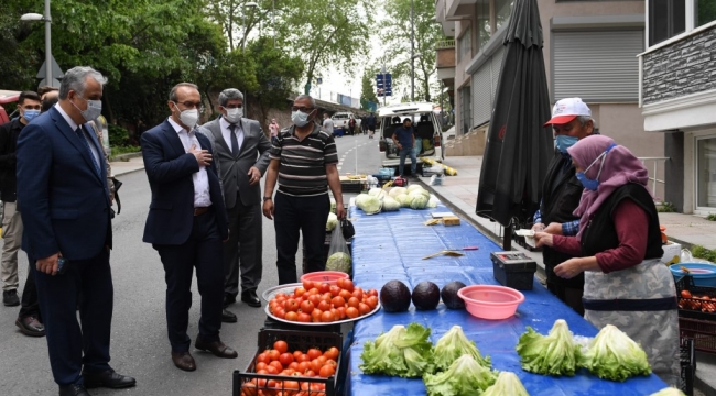 Vali Yavuz, Semt Pazarlarında alınan tedbirleri yerinde inceledi