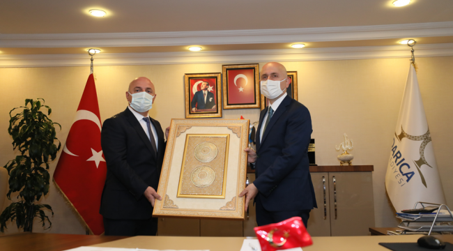 Başkan Bıyık, Ulaştırma Bakanı Karaismailoğlu'nu ağırladı