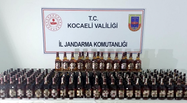 Sahte 190 şişe viski ele geçirildi