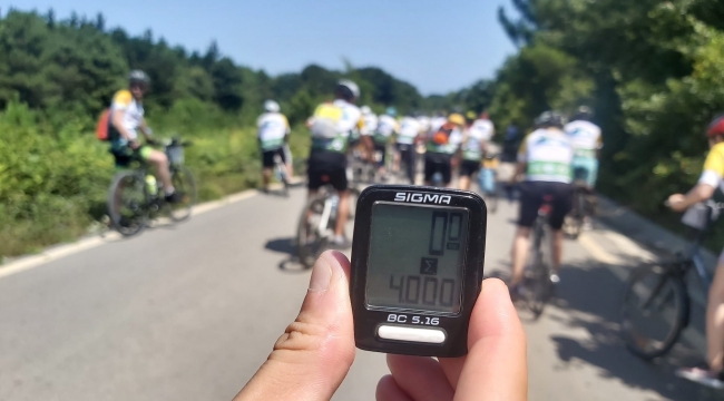 4000. kilometreyi Kocaeli'de pedalladılar