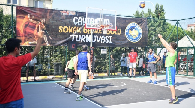 Çayırova'da sokak basketbolu büyük ilgi gördü