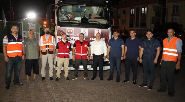 Darıca'dan sel bölgesine 3 adet yardım TIR'ı gönderildi!