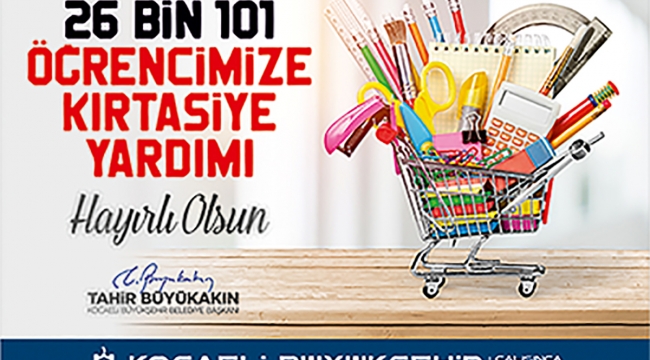 Büyükşehir'den 4 milyonluk kırtasiye desteği