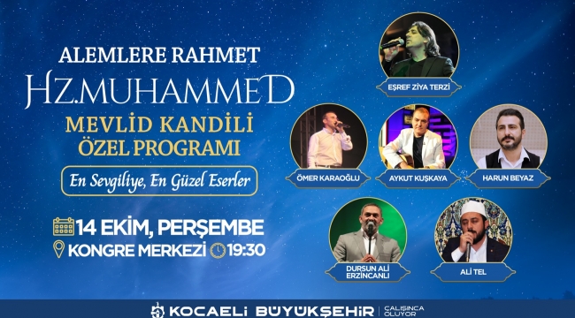 Büyükşehir'den Mevlid Kandili Özel Programı