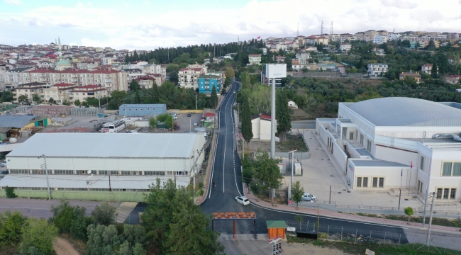 Darıca Körfez Caddesi'nde yol çizgileri çizildi