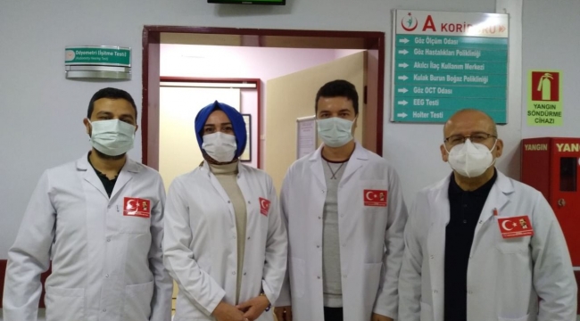 TSS'den sağlıkçılara Türk Bayraklı yaka kokartı