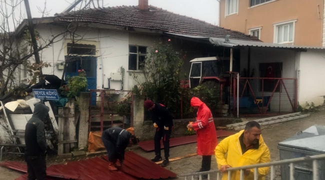 Büyükşehir ekipleri fırtınada teyakkuzdaydı