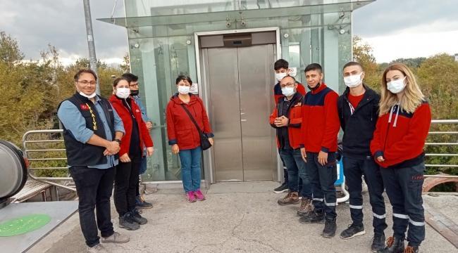 Kocaeli İtfaiyesi'nde eğitimler sürüyor
