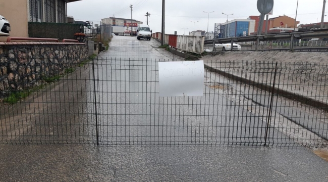 Arsasından geçen yolu tel çitle kapattı... Olay Kocaeli'de yaşandı!