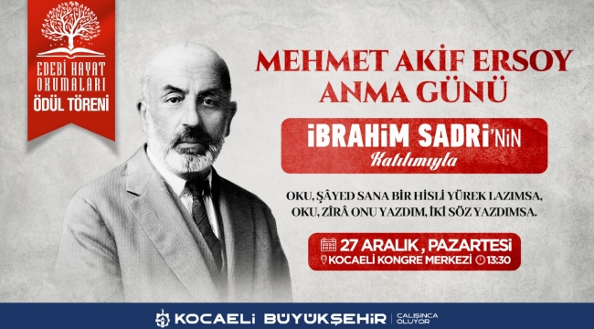 İbrahim Sadri anma programına katılacak