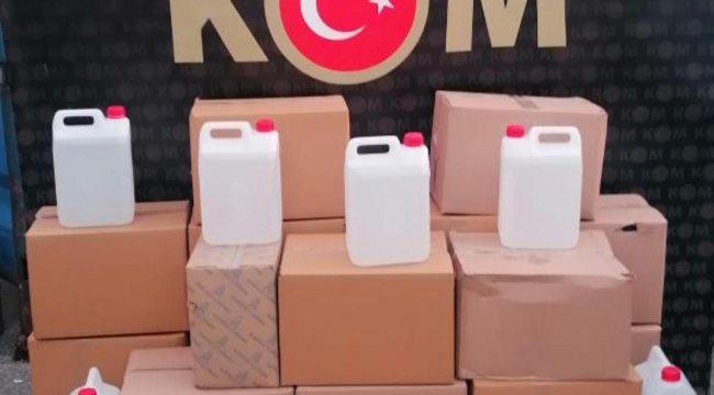 Kocaeli'de 520 litre etil alkol ele geçirildi; 3 gözaltı