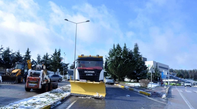 Büyükşehir karla mücadele ekipleri hazır