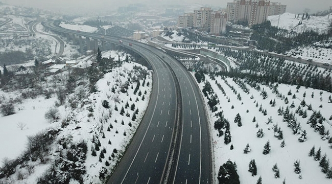 Kocaeli'de, TEM Otoyolu İstanbul istikameti boş kaldı