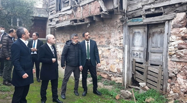 Tarihi evlere Vali Yavuz'dan destek